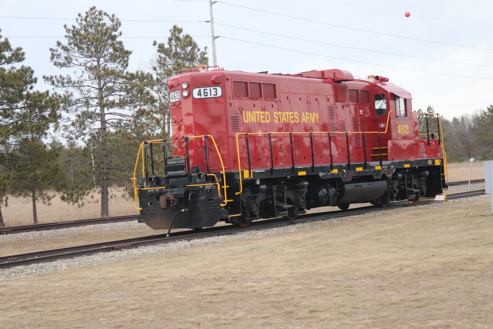 Army locomotive at Fort McCoy