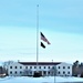 U.S. flag at half-staff at Fort McCoy