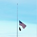 U.S. flag at half-staff at Fort McCoy