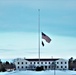 U.S. flag at half-staff at Fort McCoy