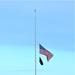 U.S. flag at half-staff at Fort McCoy