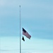 U.S. flag at half-staff at Fort McCoy