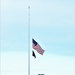 U.S. flag at half-staff at Fort McCoy