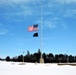 U.S. flag at half-staff at Fort McCoy