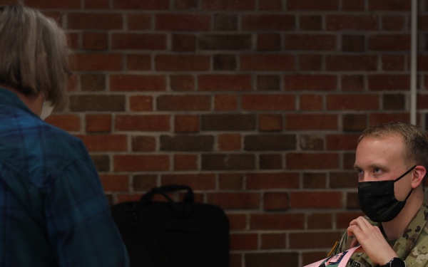 NC Guardsman uses civilian education while supporting COVID-19 vaccine clinic