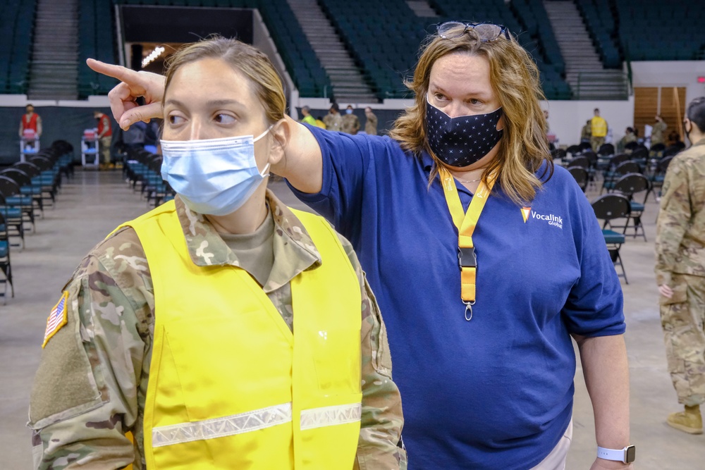 U.S. Service Members aid preparations for Cleveland CVC
