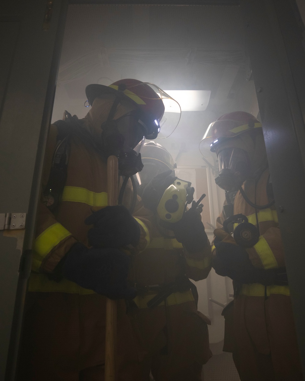 Rafael Peralta Conducts Firefighting Drill