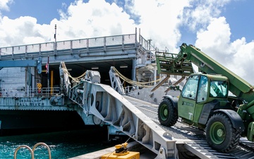 Naval Mobile Construction Battalion Four Performs a Mount-Out Exercise with USNS Fall River