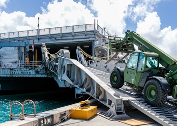Naval Mobile Construction Battalion Four Performs a Mount-Out Exercise with USNS Fall River