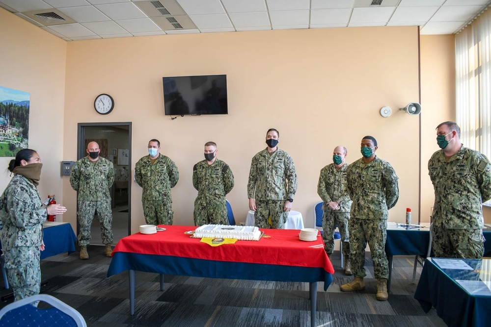 Seabee Birthday aboard NSF Deveselu