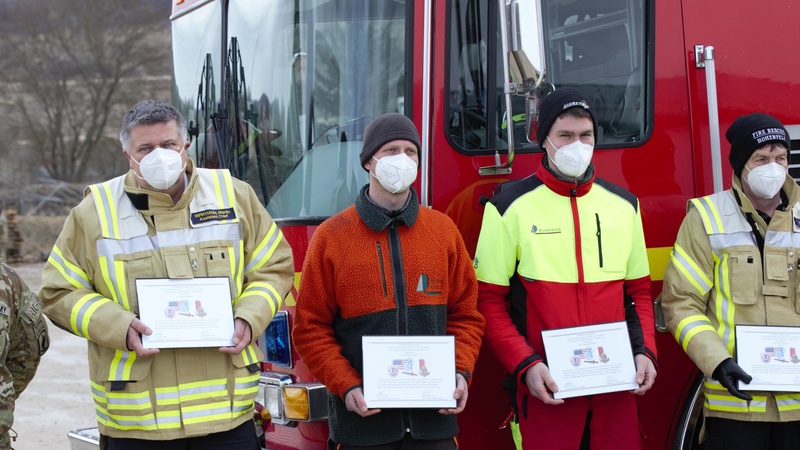Ready to help:  Hohenfels emergency response crew recognized for rescue efforts