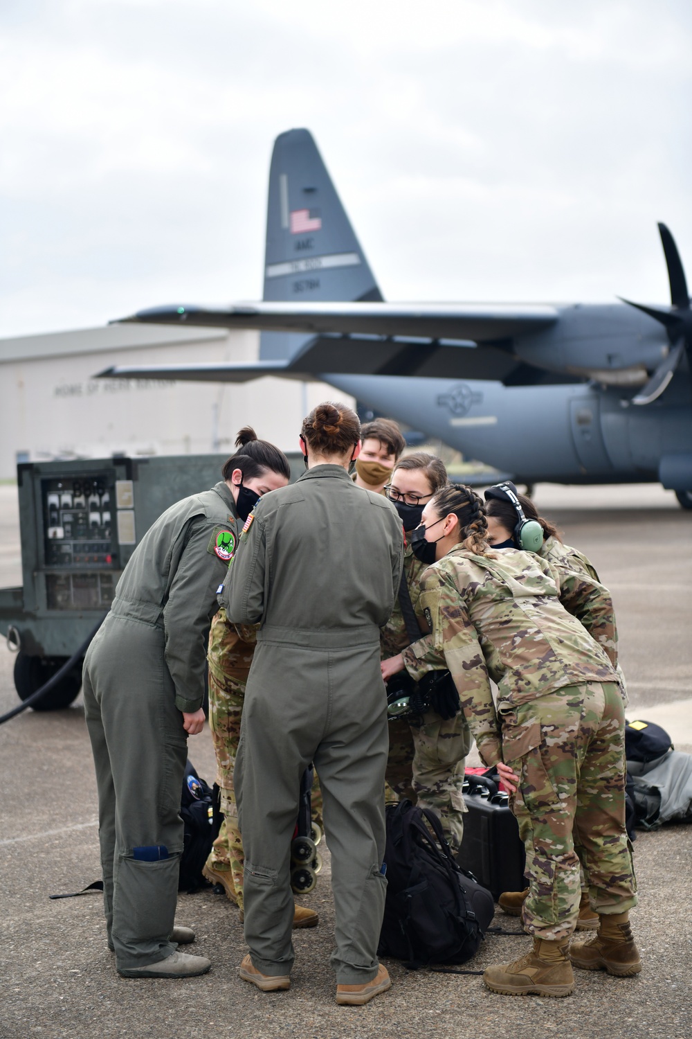 All-female C-130J crew commemorates Women's History Month