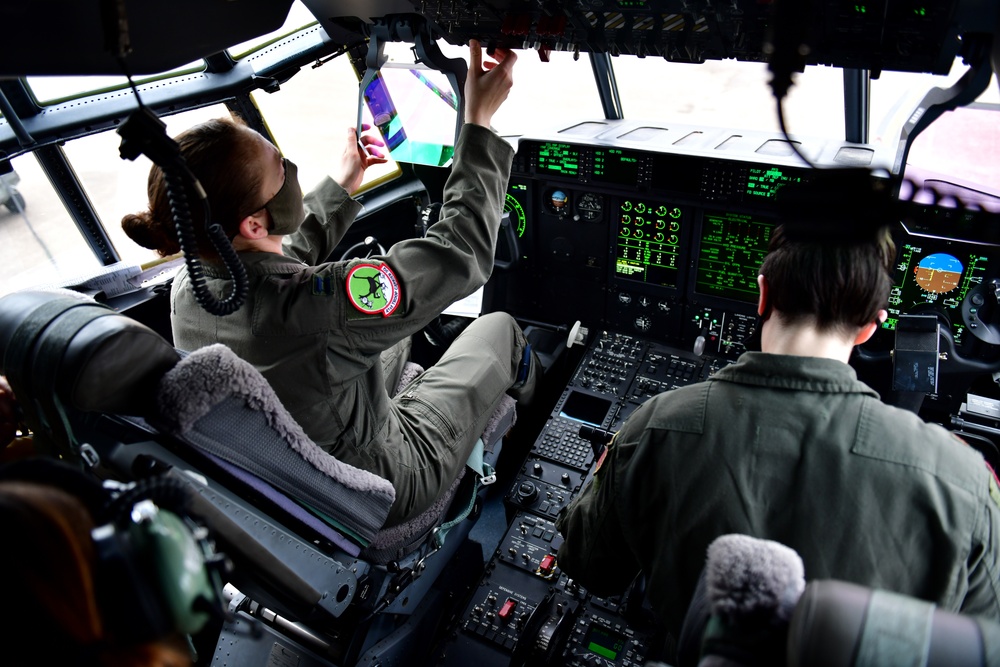 All-female C-130J crew commemorates Women's History Month