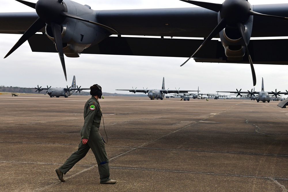 All-female C-130J crew commemorates Women's History Month