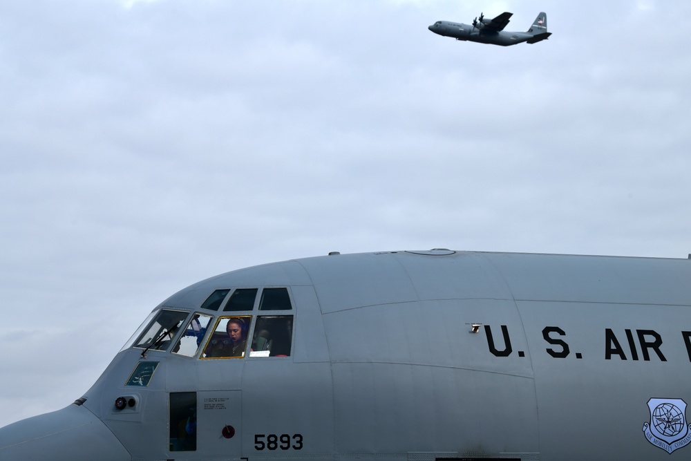 All-female C-130J crew commemorates Women's History Month