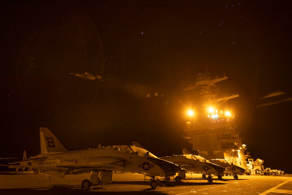 Flight Deck at Night