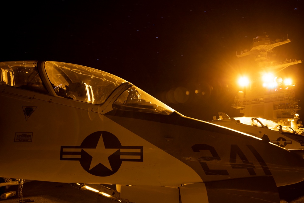 Flight Deck at Night