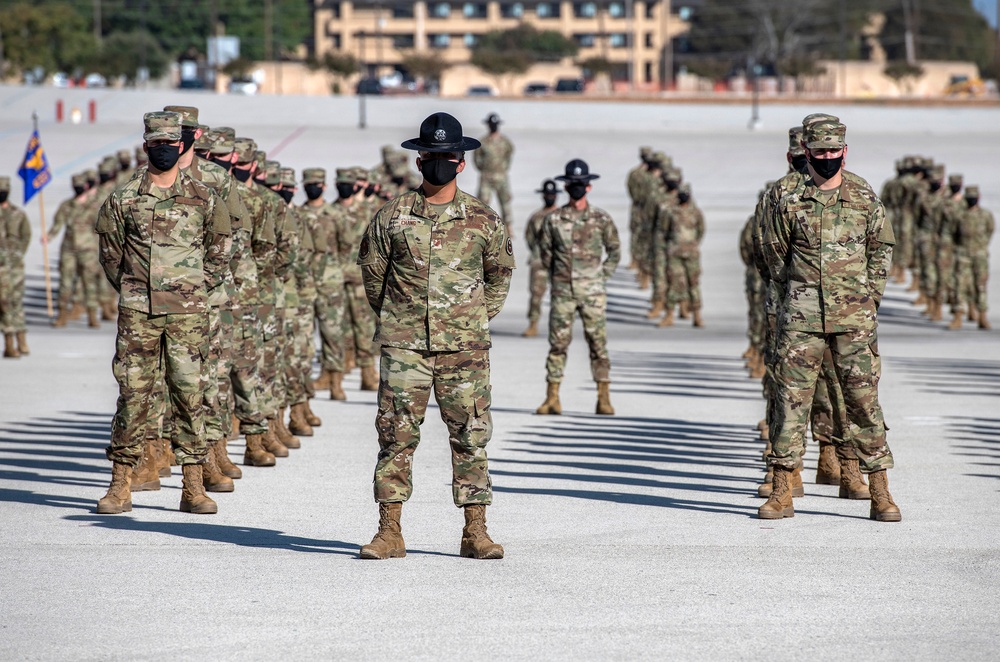 U.S. Air Force Basic Military Training Graduation and Coining Ceremony