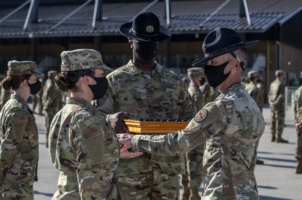 U.S. Air Force Basic Military Training Graduation and Coining Ceremony