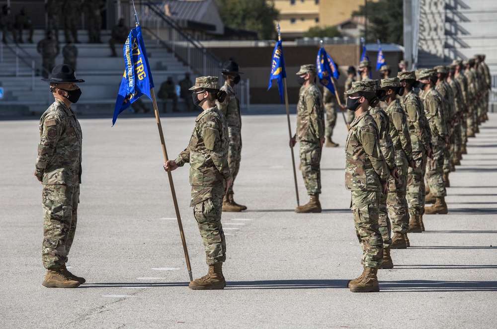 U.S. Air Force Basic Military Training Graduation and Coining Ceremony