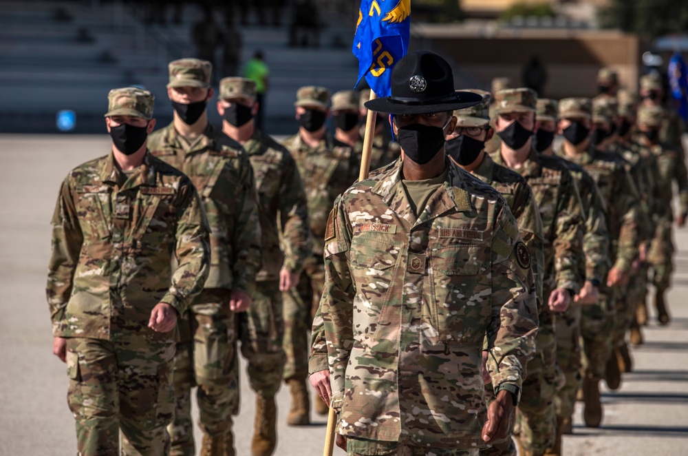 U.S. Air Force Basic Military Training Graduation and Coining Ceremony