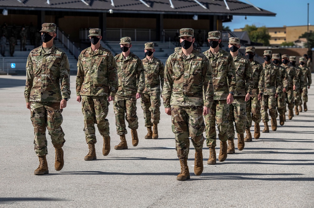U.S. Air Force Basic Military Training Graduation and Coining Ceremony