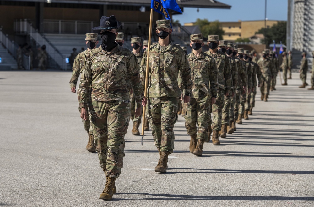 U.S. Air Force Basic Military Training Graduation and Coining Ceremony