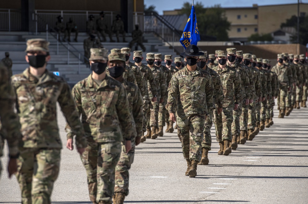 U.S. Air Force Basic Military Training Graduation and Coining Ceremony