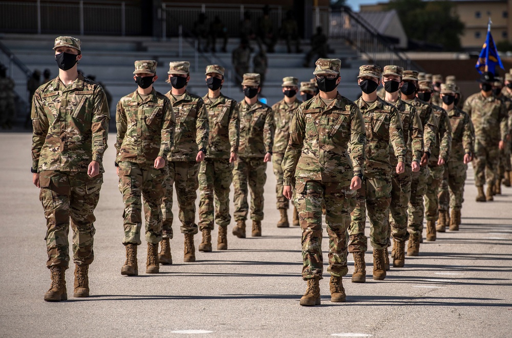U.S. Air Force Basic Military Training Graduation and Coining Ceremony