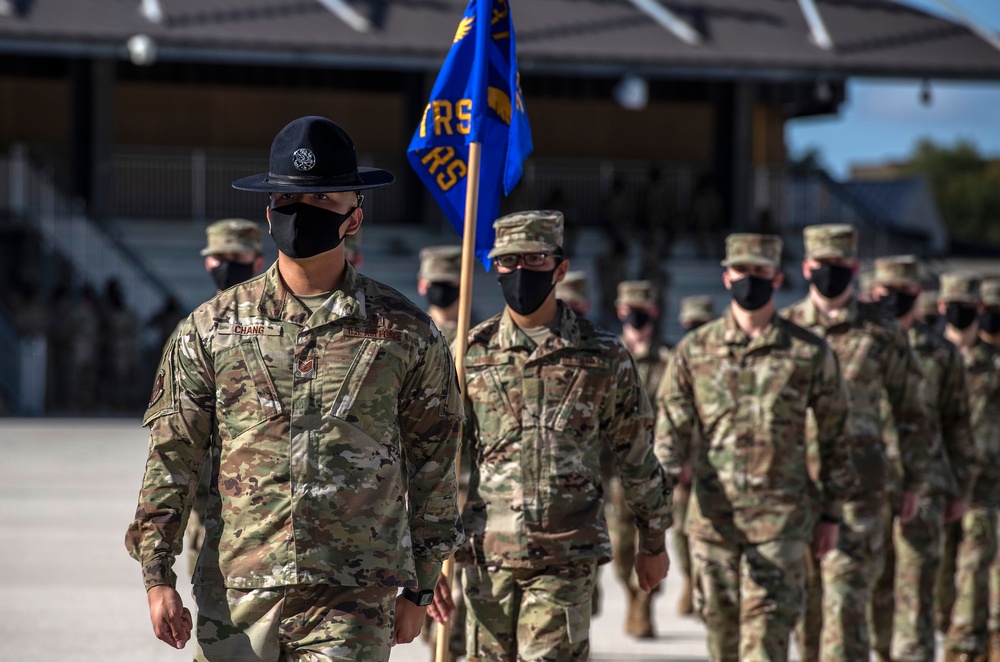 U.S. Air Force Basic Military Training Graduation and Coining Ceremony