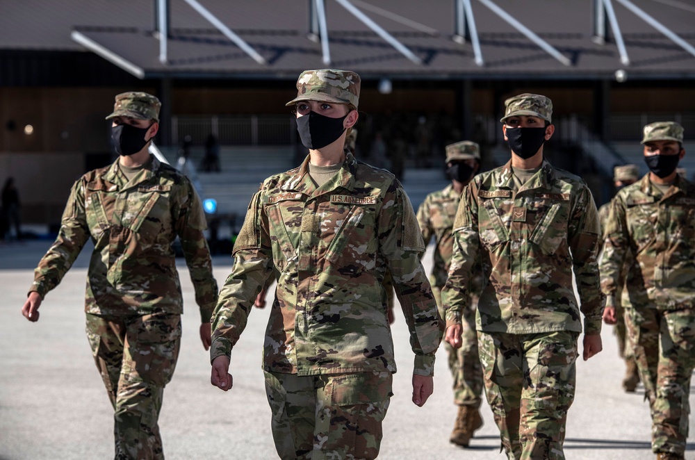 U.S. Air Force Basic Military Training Graduation and Coining Ceremony