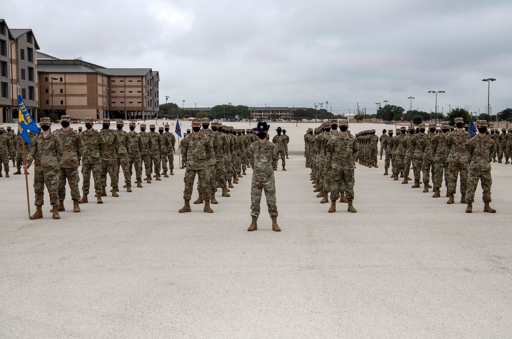 U.S. Air Force Basic Military Training Graduation and Coining Ceremony