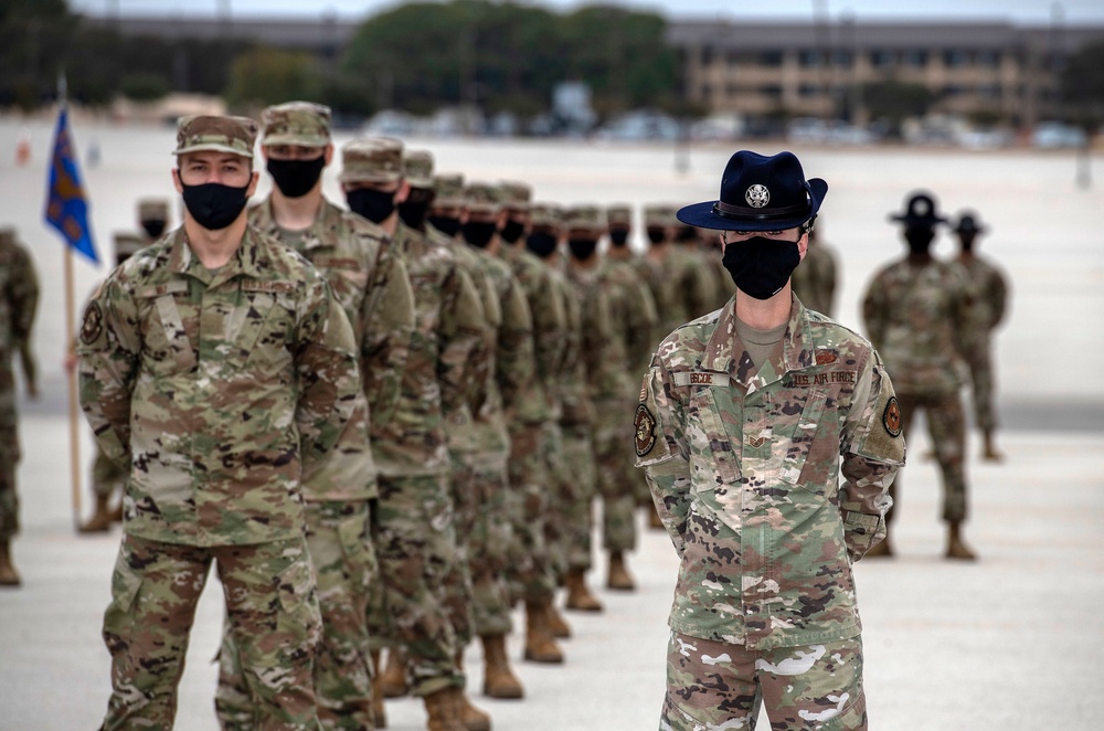 U.S. Air Force Basic Military Training Graduation and Coining Ceremony