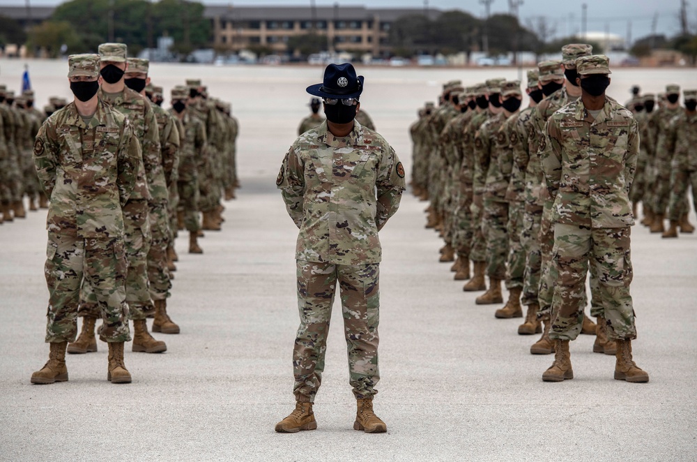 U.S. Air Force Basic Military Training Graduation and Coining Ceremony