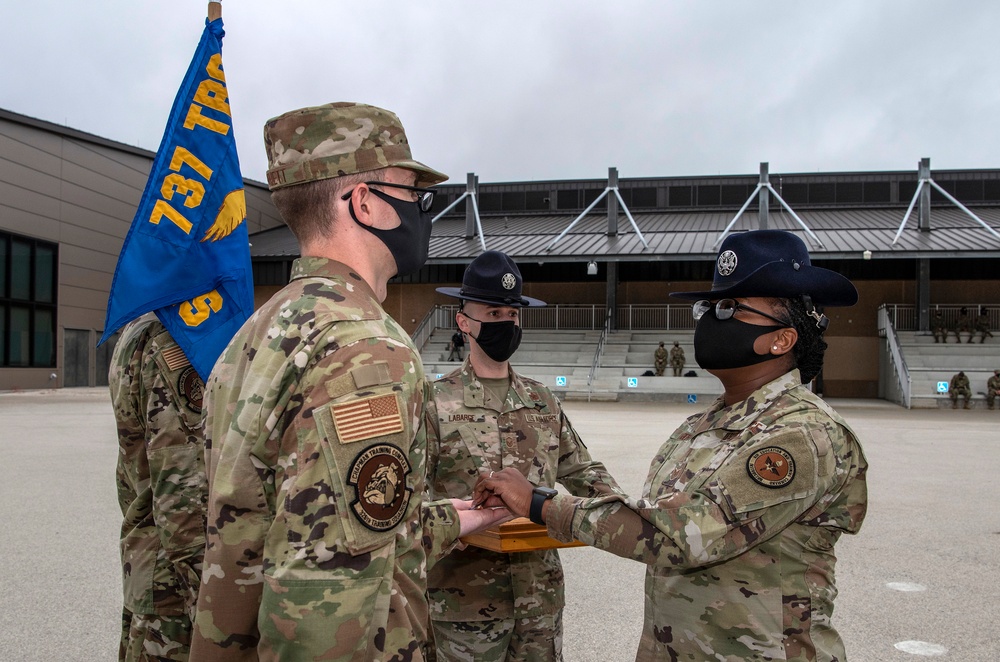 U.S. Air Force Basic Military Training Graduation and Coining Ceremony