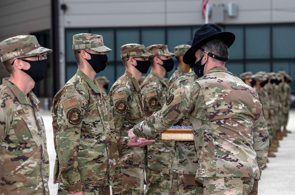 U.S. Air Force Basic Military Training Graduation and Coining Ceremony