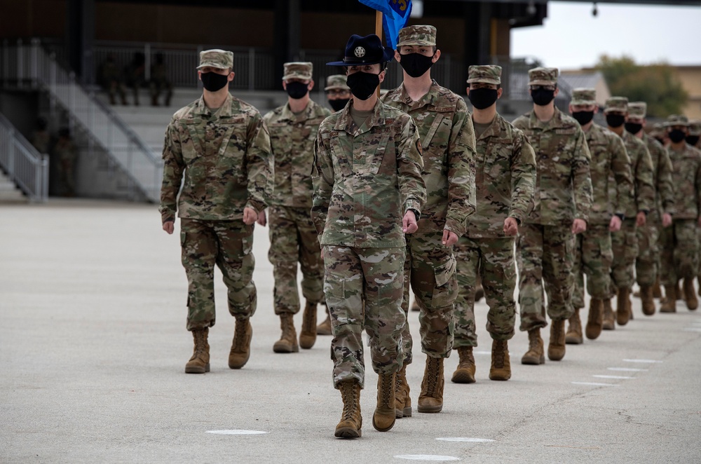 U.S. Air Force Basic Military Training Graduation and Coining Ceremony