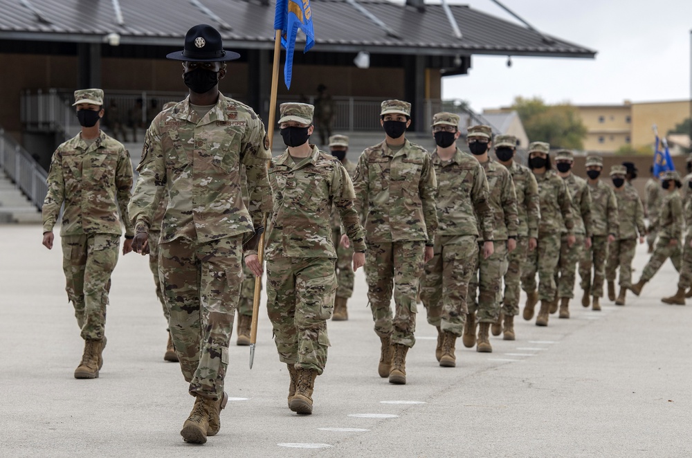U.S. Air Force Basic Military Training Graduation and Coining Ceremony