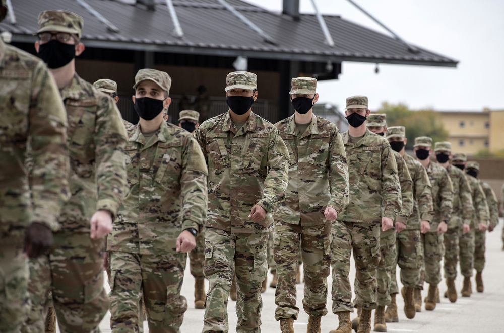 U.S. Air Force Basic Military Training Graduation and Coining Ceremony