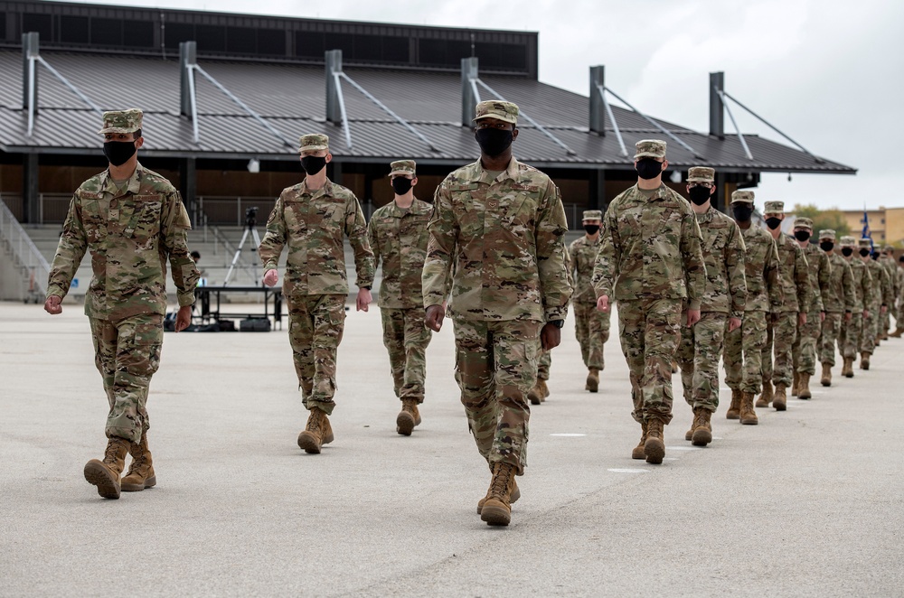 U.S. Air Force Basic Military Training Graduation and Coining Ceremony