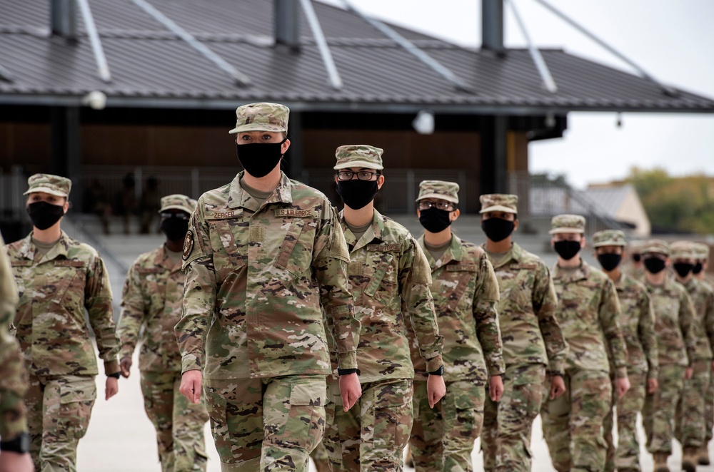 U.S. Air Force Basic Military Training Graduation and Coining Ceremony