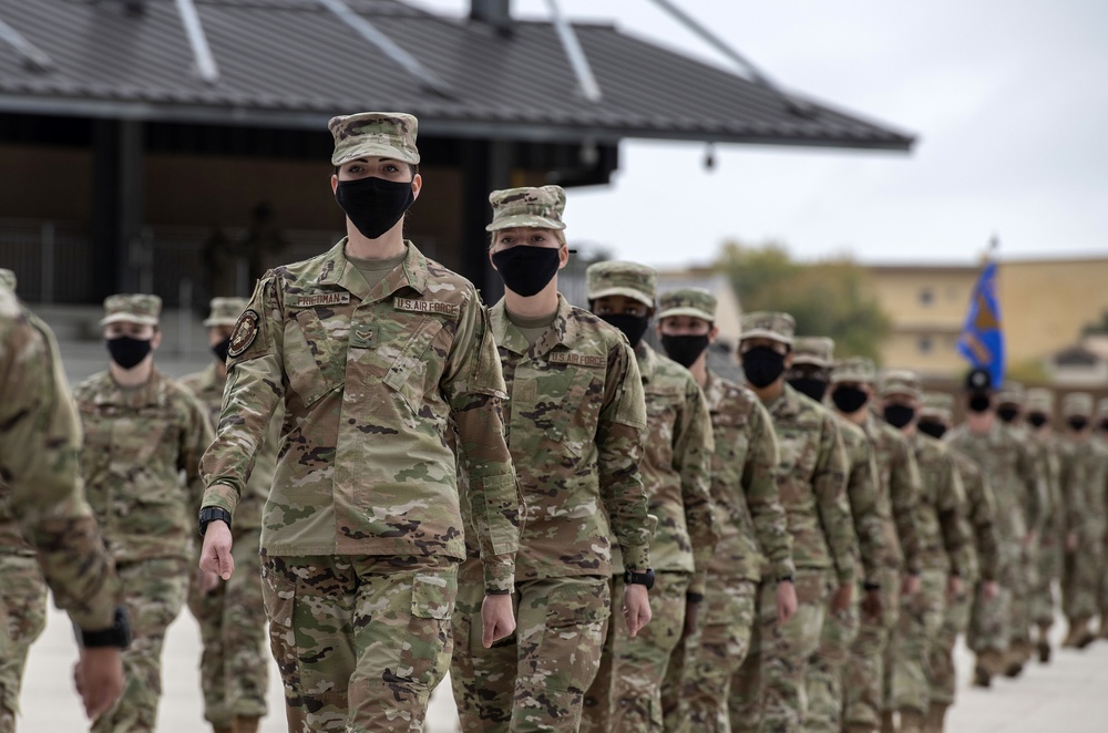 U.S. Air Force Basic Military Training Graduation and Coining Ceremony