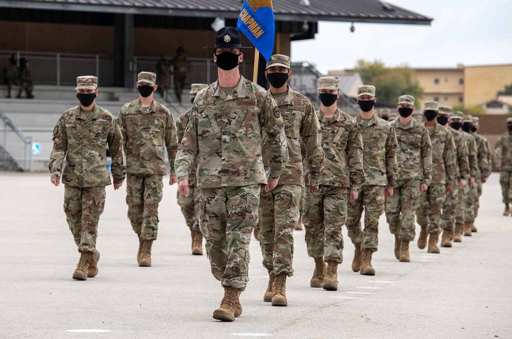 U.S. Air Force Basic Military Training Graduation and Coining Ceremony