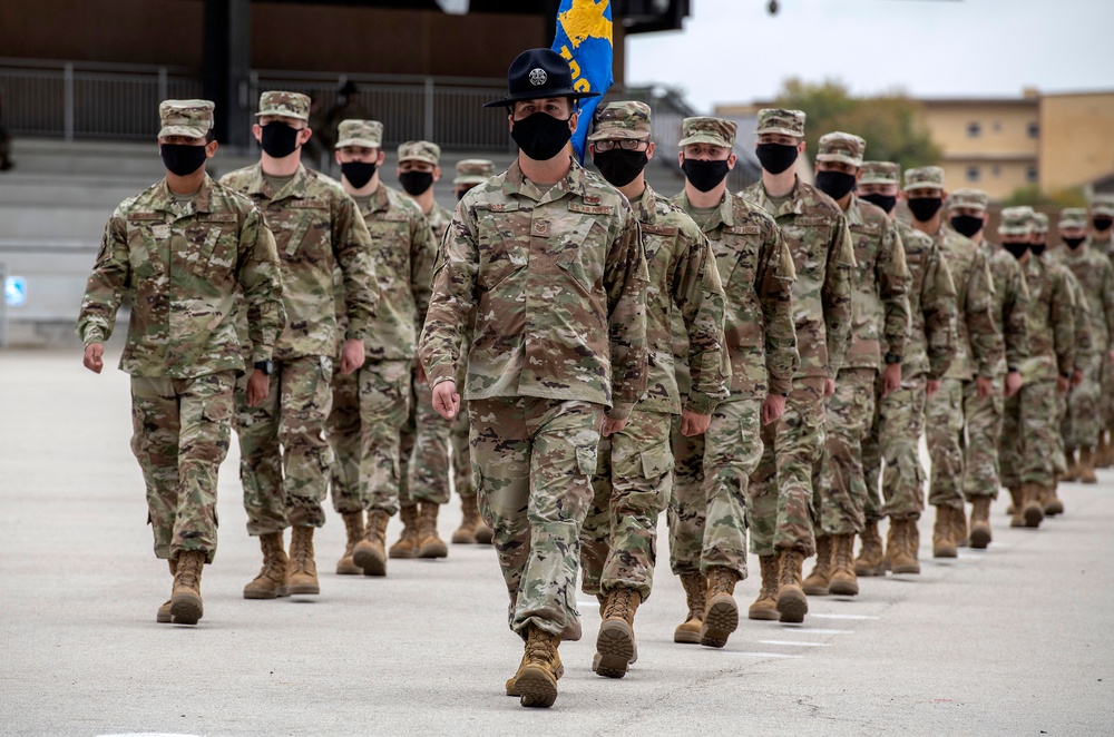 U.S. Air Force Basic Military Training Graduation and Coining Ceremony