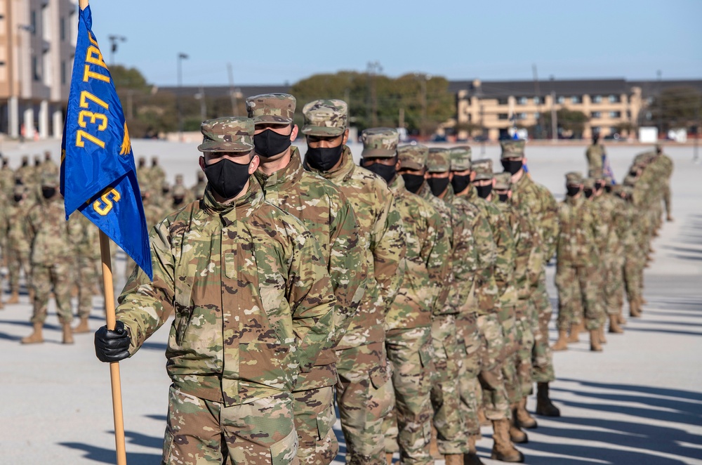 U.S. Air Force Basic Military Training Graduation and Coining Ceremony