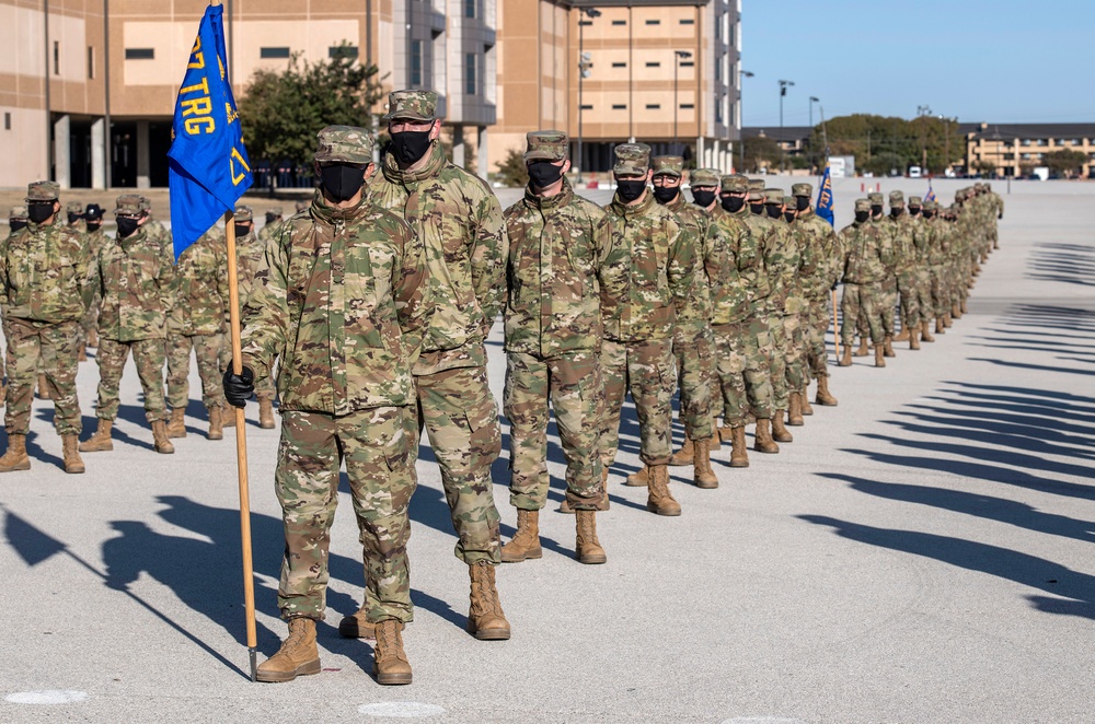 U.S. Air Force Basic Military Training Graduation and Coining Ceremony