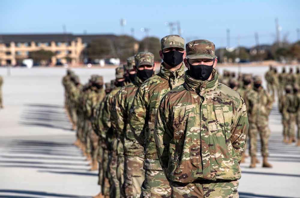 U.S. Air Force Basic Military Training Graduation and Coining Ceremony