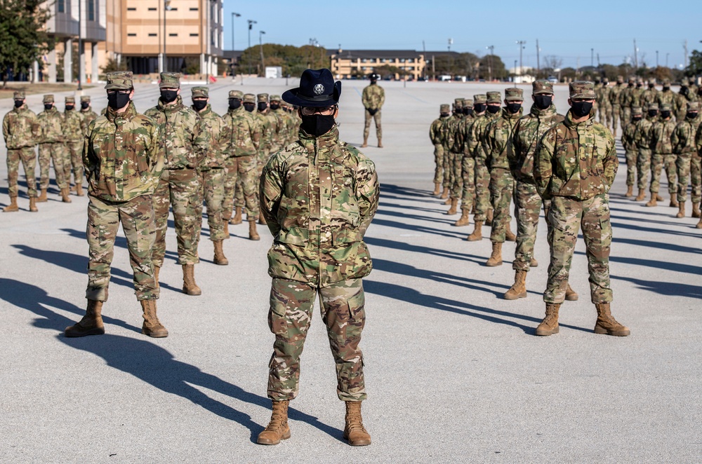 U.S. Air Force Basic Military Training Graduation and Coining Ceremony
