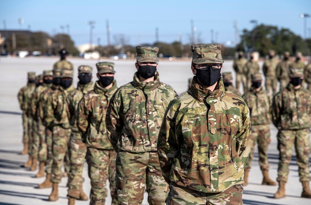 U.S. Air Force Basic Military Training Graduation and Coining Ceremony