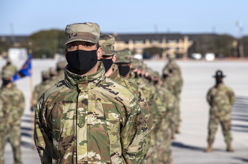 U.S. Air Force Basic Military Training Graduation and Coining Ceremony
